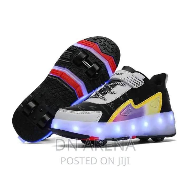 Skating Shoes With Roller Wheels and Custom LED Light 00