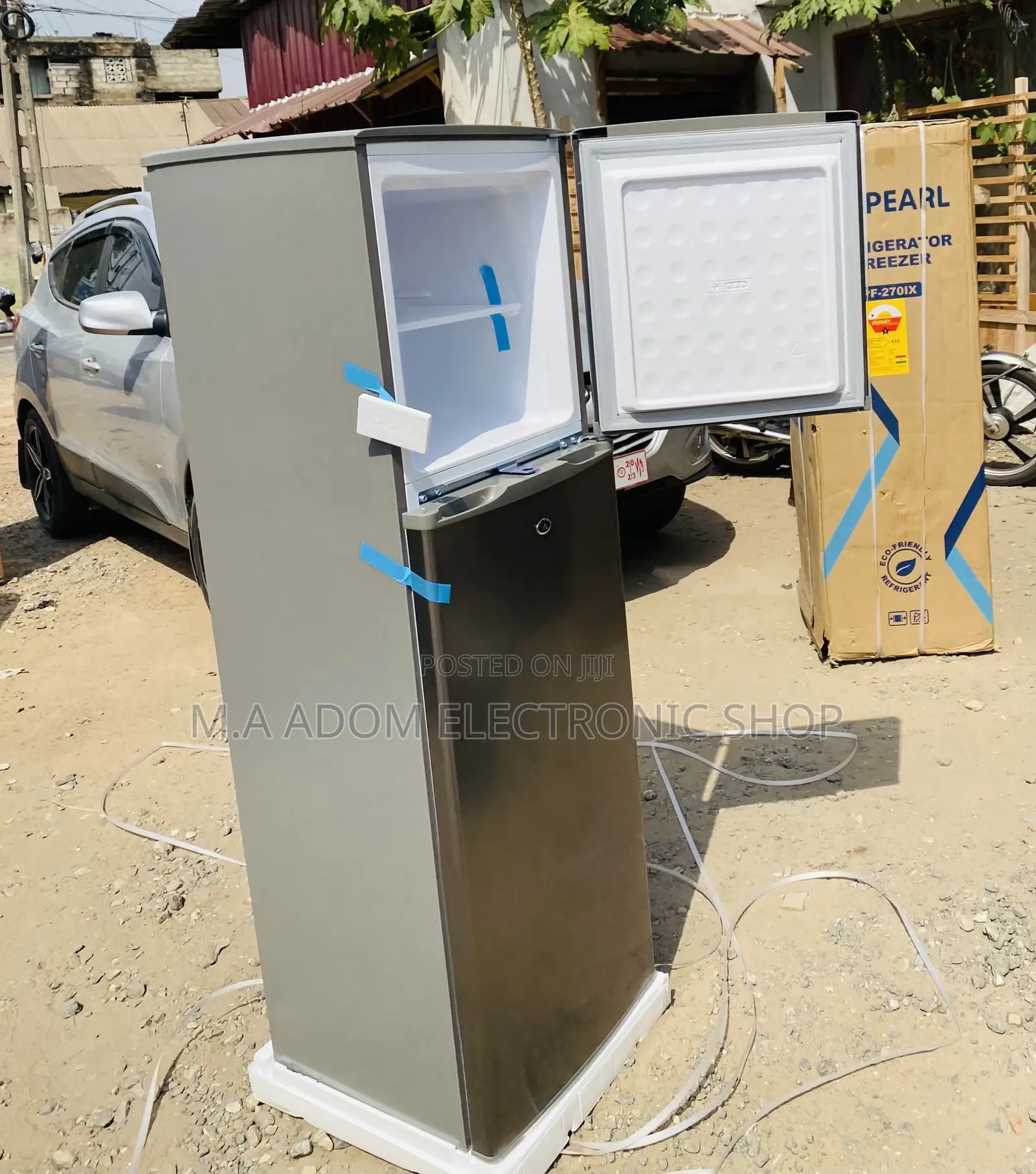 Super Chilling Pearl PF-270 Ix Double Door Electric Fridge.