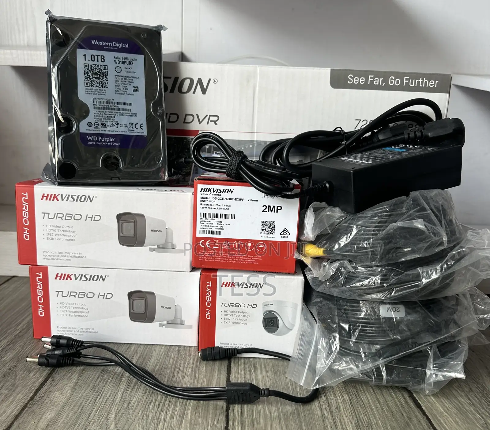 Hikvision 4ch Kit Set 2mp (1080p) With 1tb Surveillance HDD