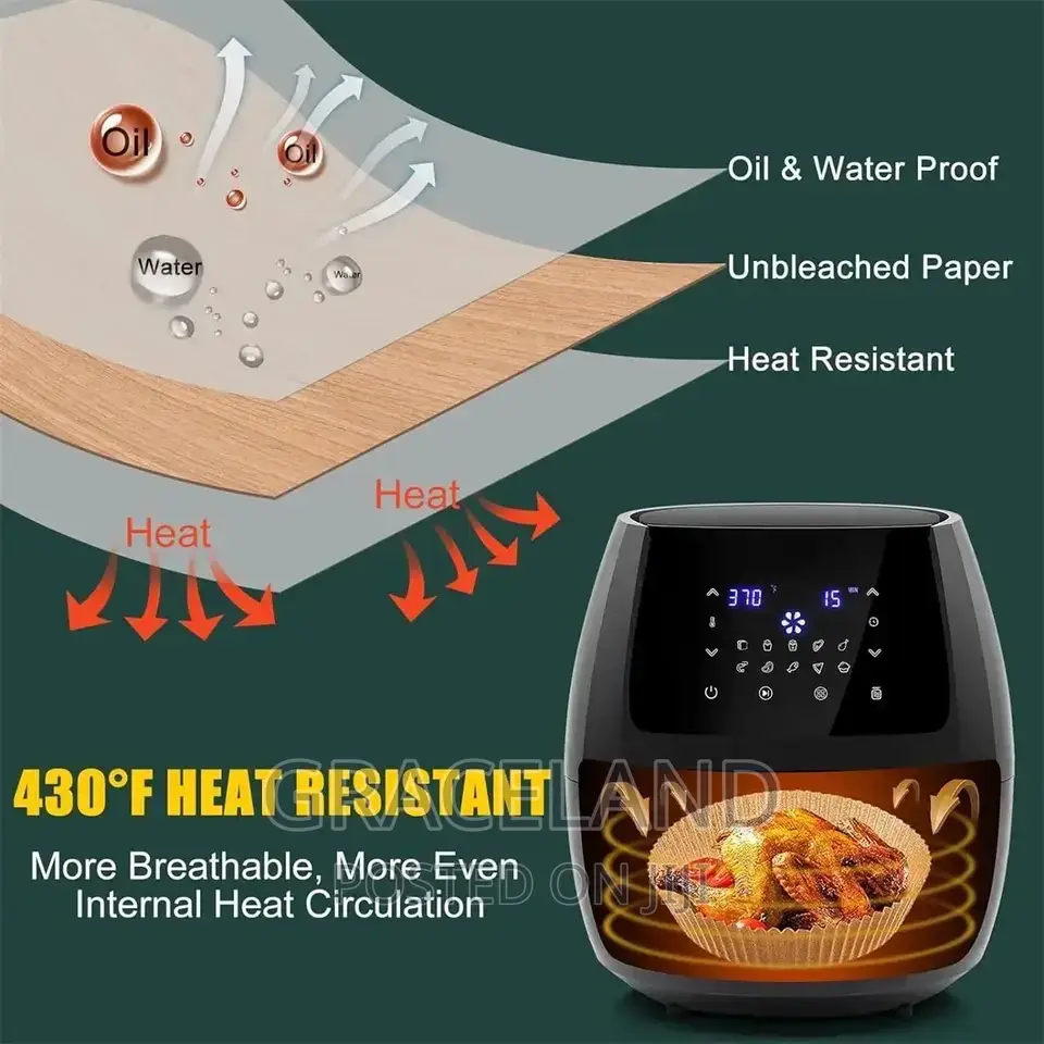Original 10pcs Air Fryer Non-Stick Disposable Paper Liner