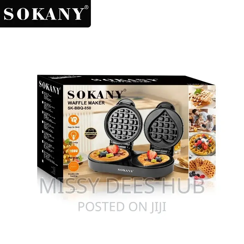 2-in-1 Sokany Waffle Maker