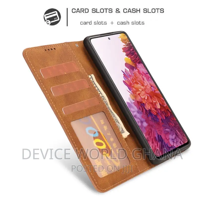 Ss Leather Flip Case for Samsung S23fe Note10 Note8/9