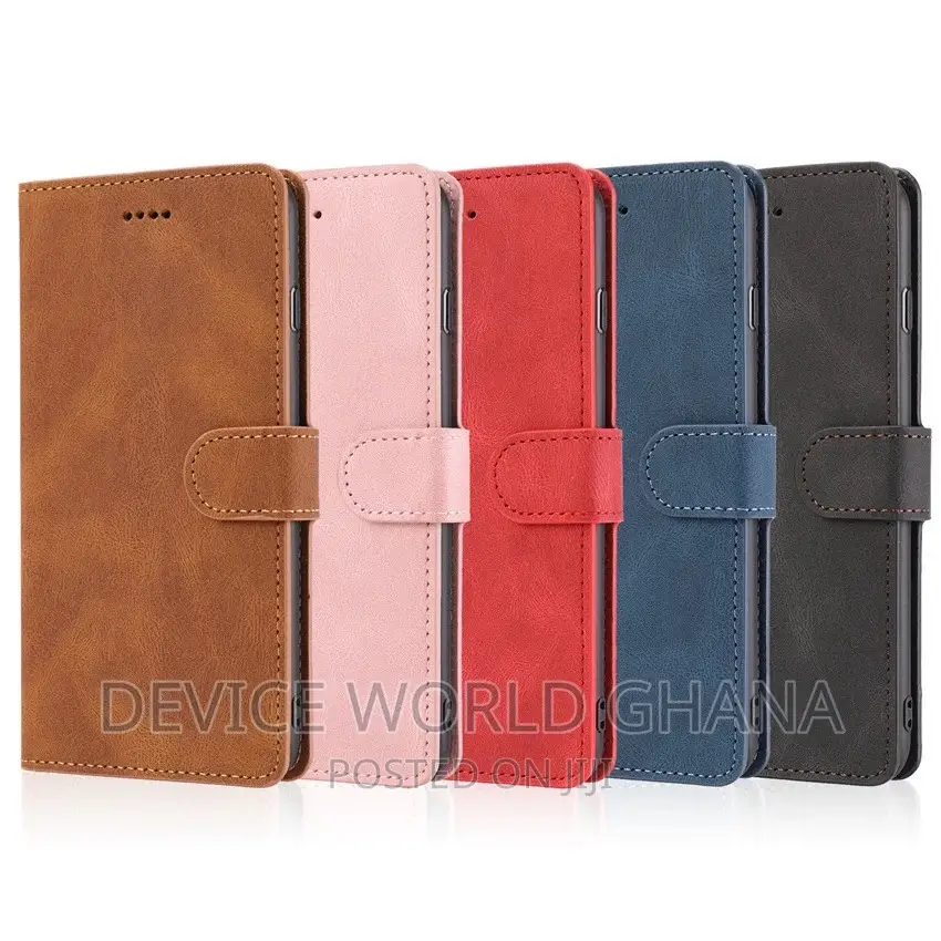 Ss Leather Flip Case for Samsung S23fe Note10 Note8/9