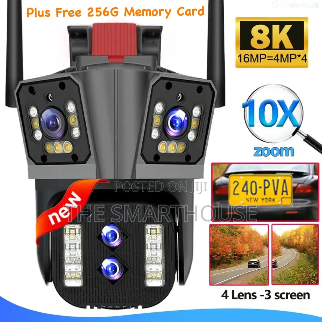 Smart Four Lens CCTV Camera