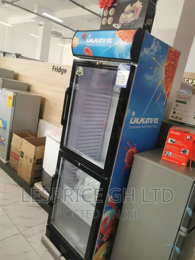 Innova Double Door Display Fridge 450L