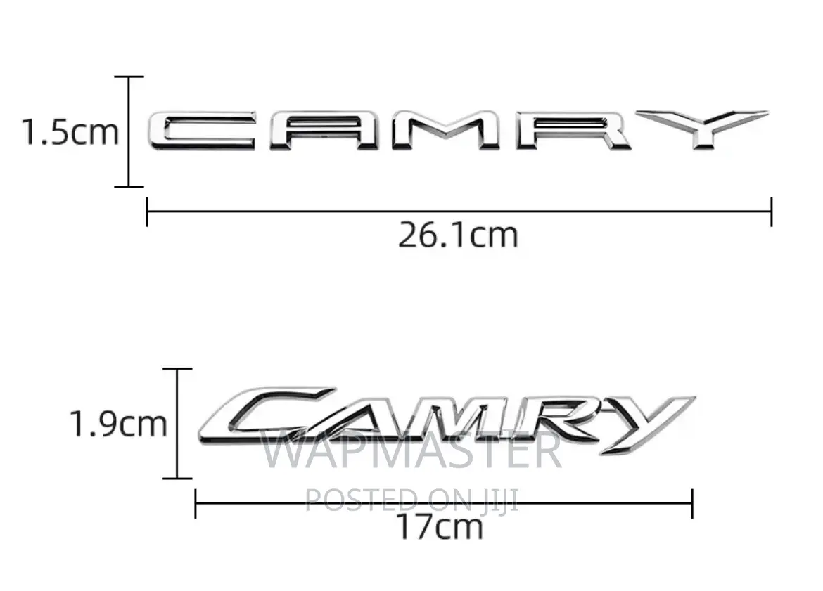 Camry Car Trunk / Boot STICKER / Logo / Emblem