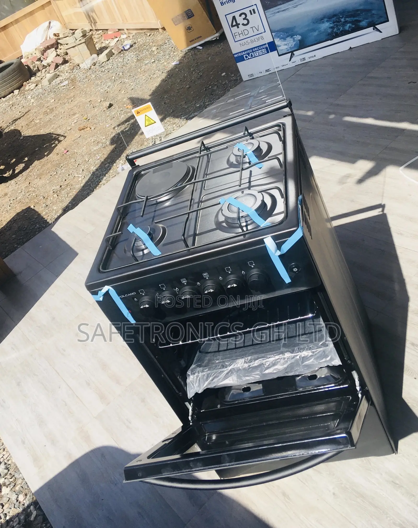 3 Gascooker Oven With Grill 50x50 Volcano 1 Electric