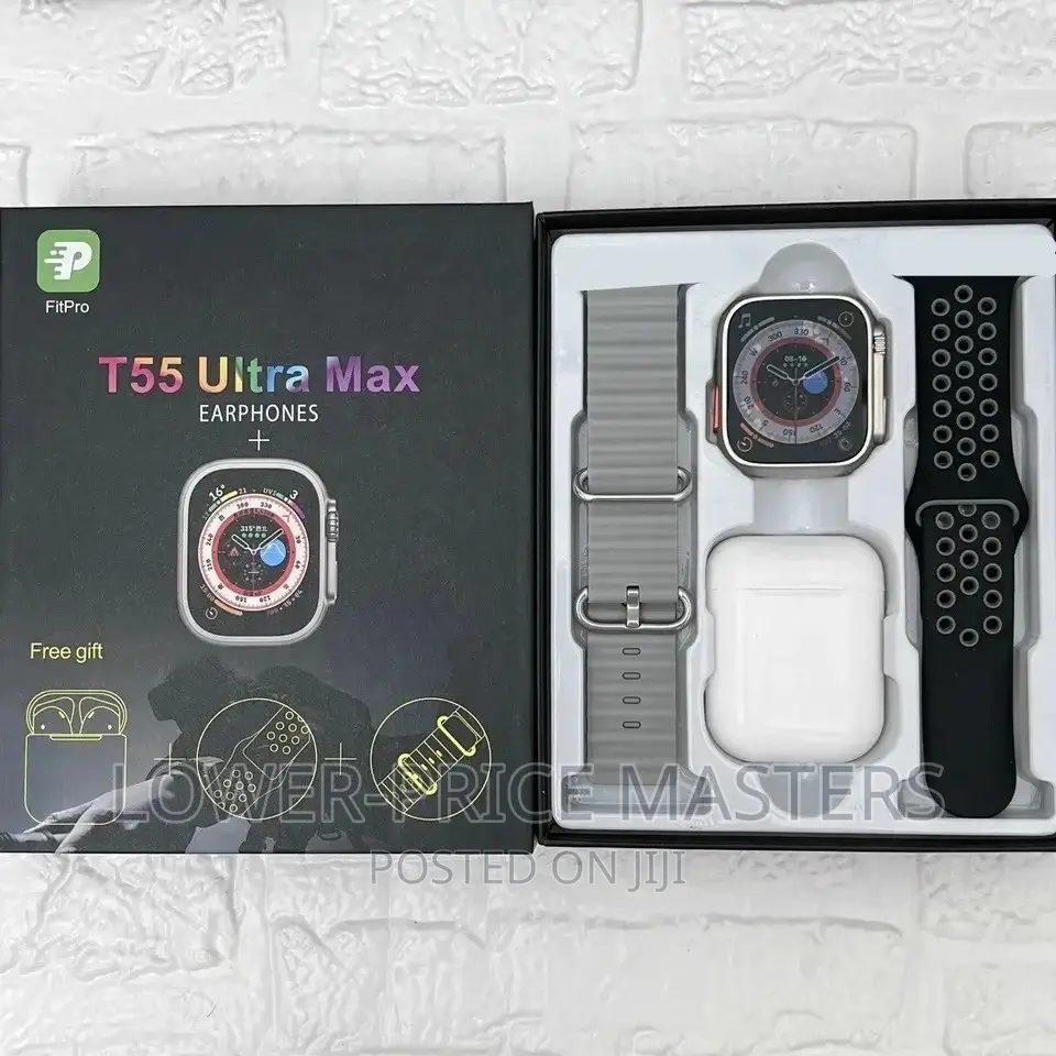 T55 Ultra Max Smartwatch 8 With Airpod 2 in 1
