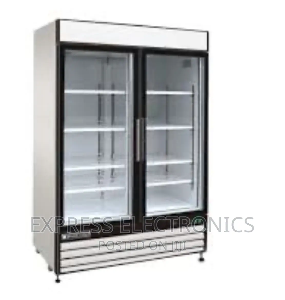 PVC—74 Double Door Display Fridge Pearl Quality Fridge .