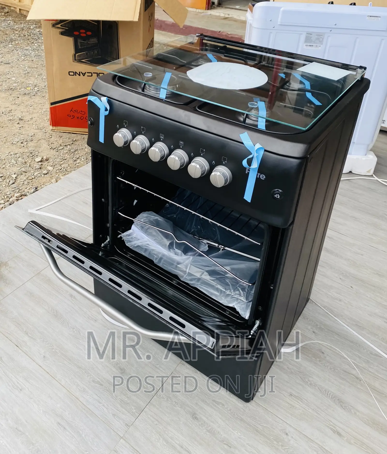 Quality Ferre 60x60 4 Gas Burner With Oven(Black).