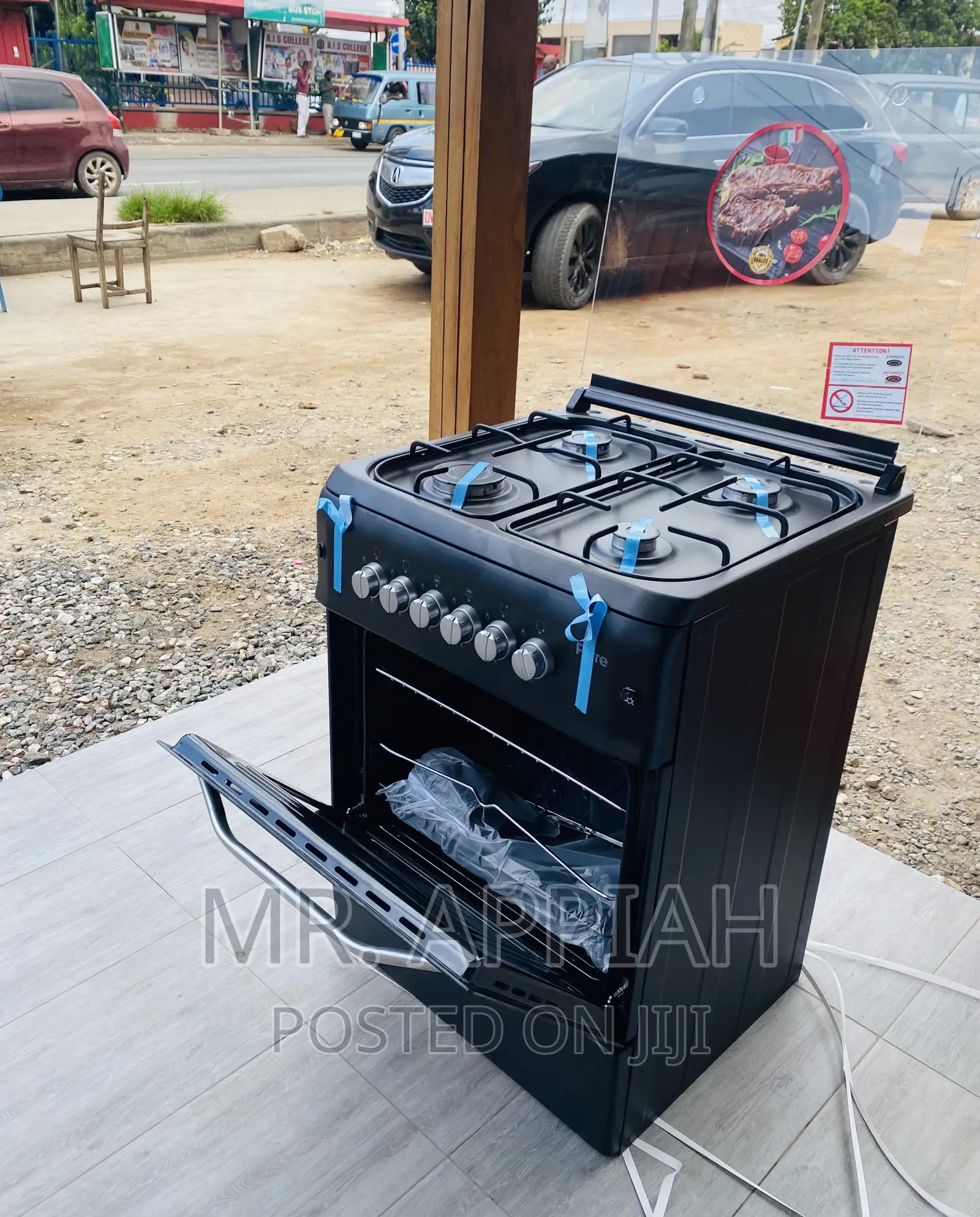 Classic Design Ferre(Black)60x60 4 Gas Burner + Oven.