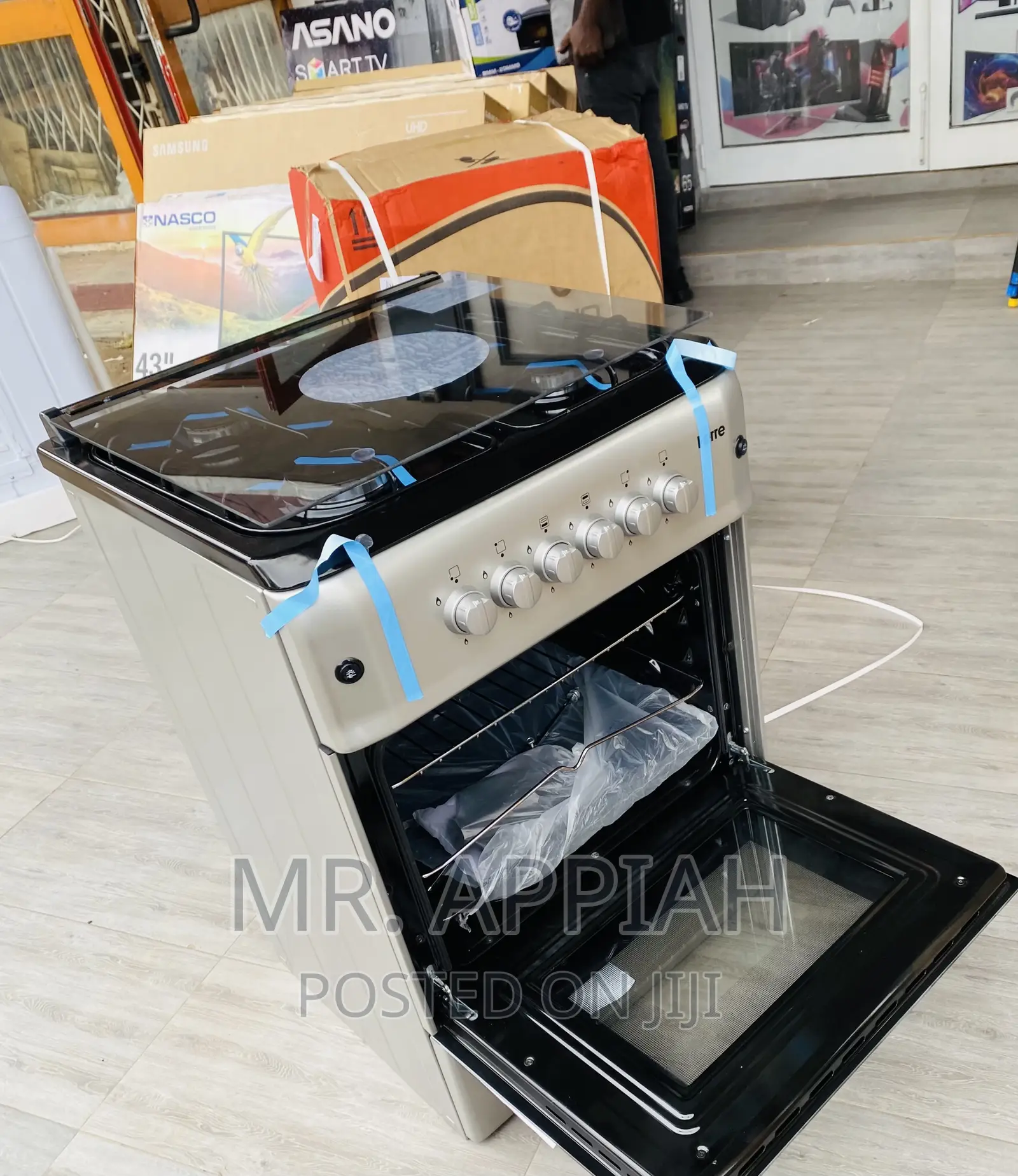 Buy Reliable Ferre 60x60 4 Gas Burner With Glass Lid(Gray).