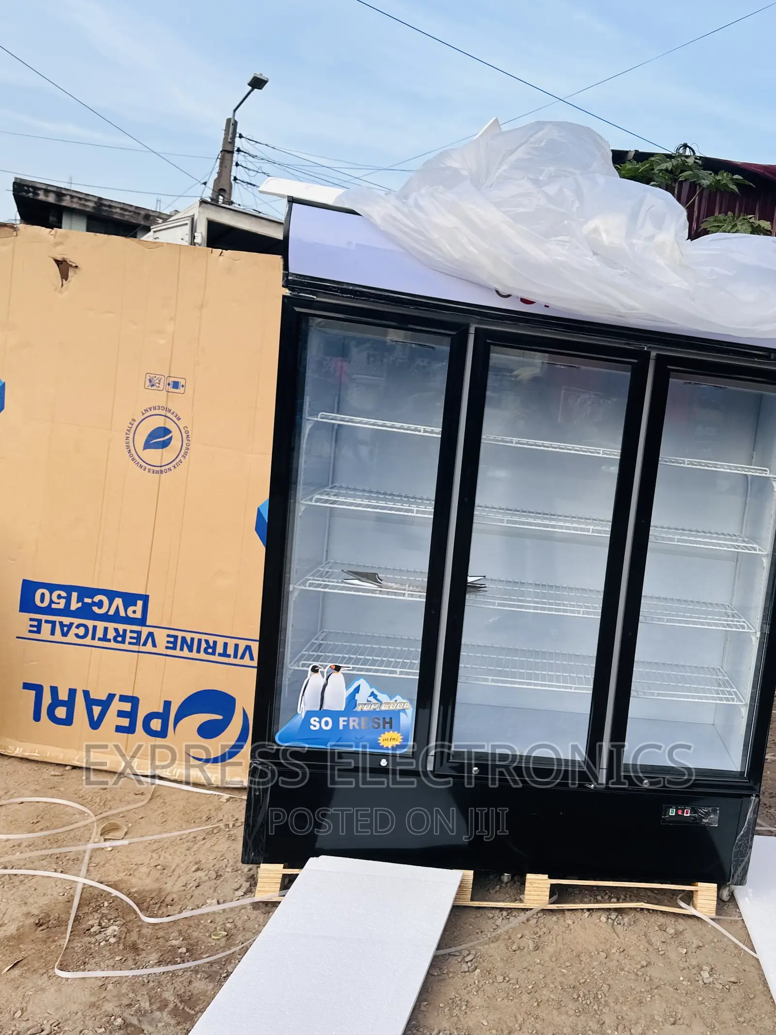 Display Fridge Pearl PVC-150 <Fast Chilling >