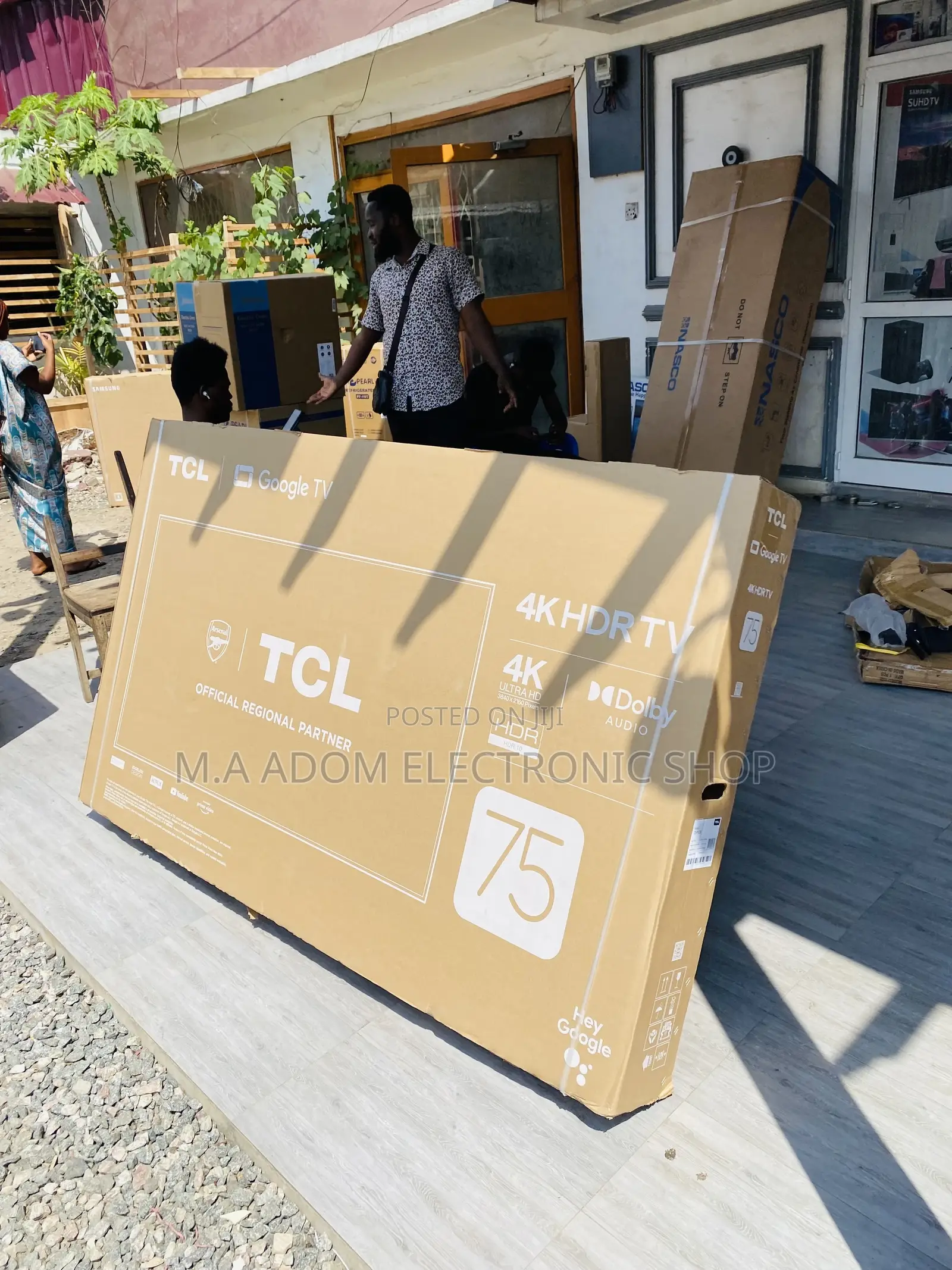 Fresh in Box TCL 75p635 75” Ulrra HD Smart Google Led Tv.