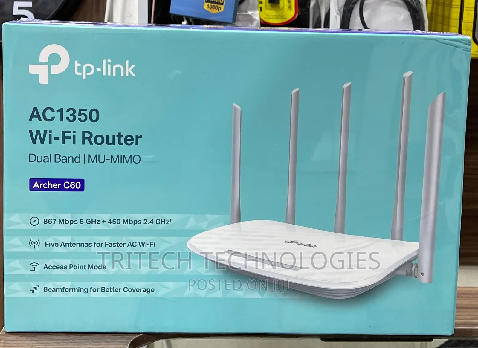 TP-LINK ARCHER C60 AC1350 Wireless Dual Band Router