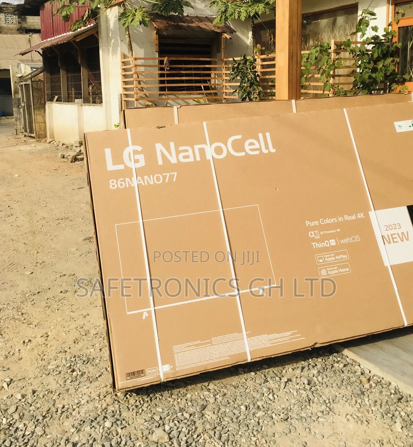 LG Black Electric 86 Inches Glossy LED Nano77 Smart Tv