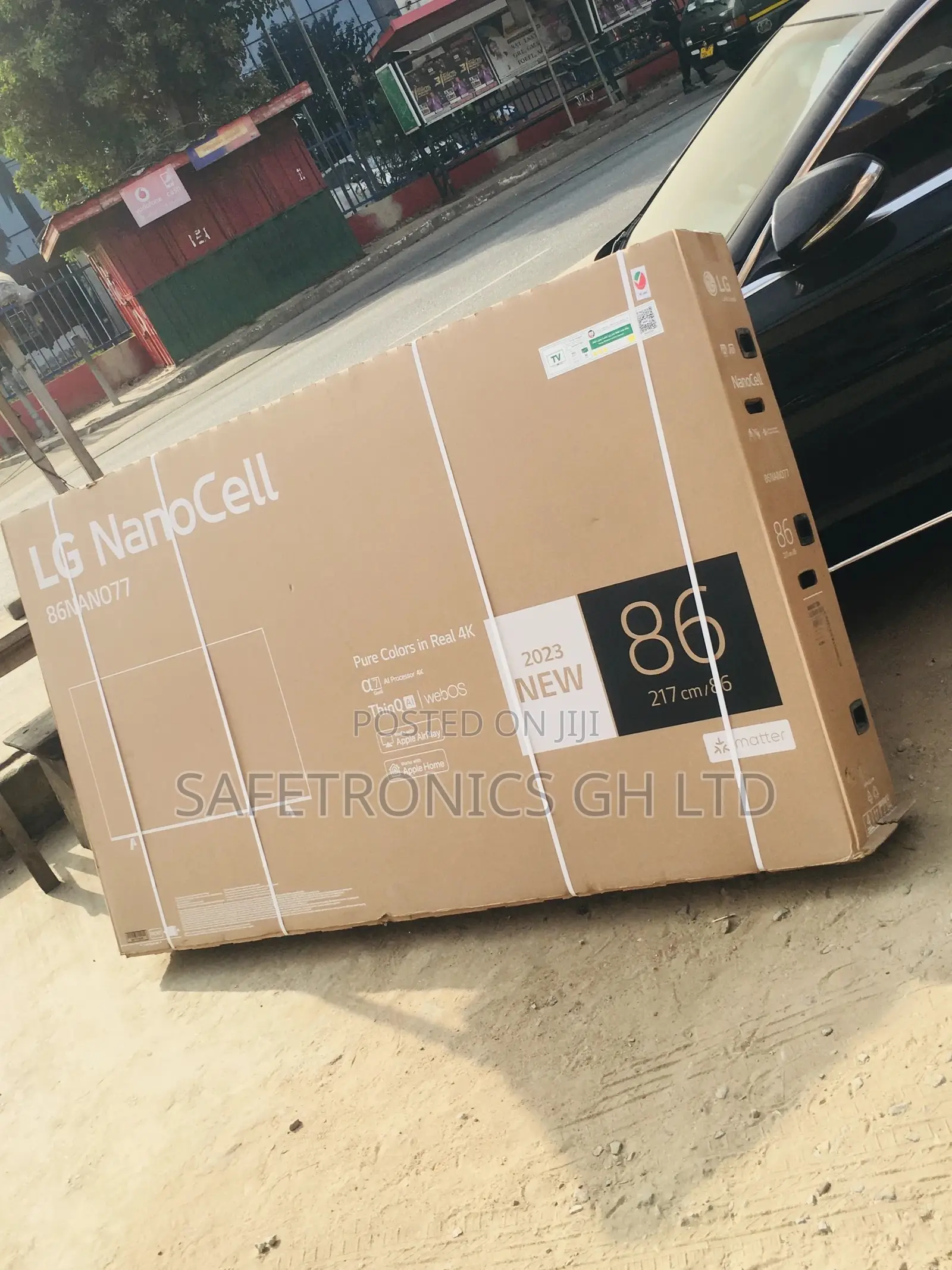 86 Inches Glossy LED Smart Electric Nano77 Black LG Tv