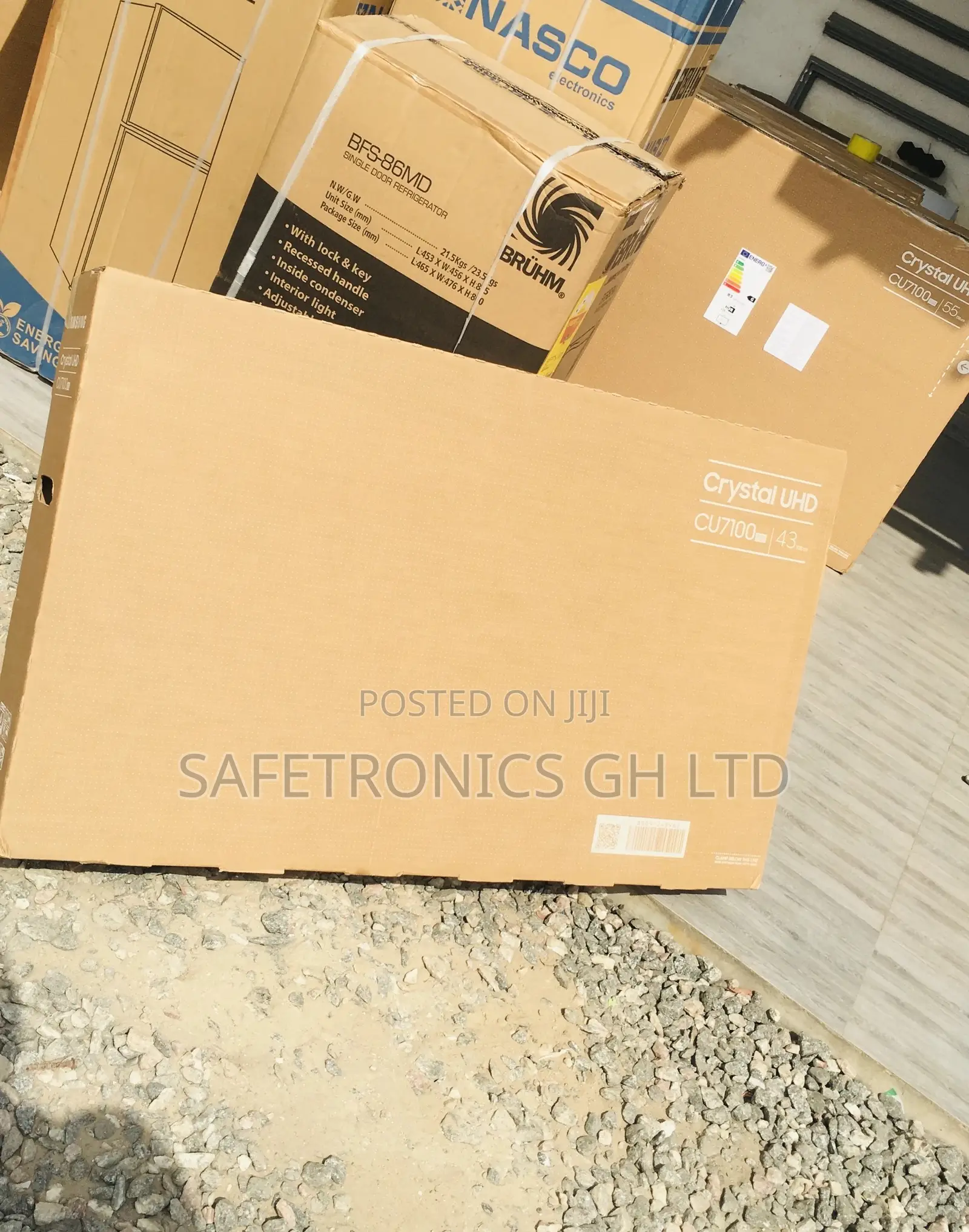 Black Samsung LED Smart 43 Inches Glossy LED Tv