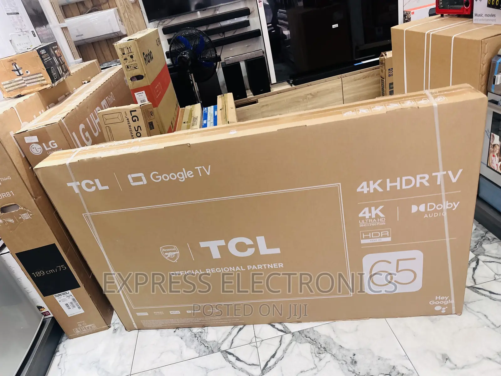 Dynamic Sleek New TCL 65”P635 Uhd Smart Glossy Led