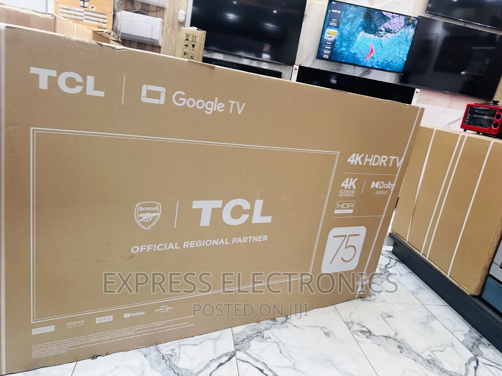 Sleek Edgeless Frame UHD Smart TCL 75P635