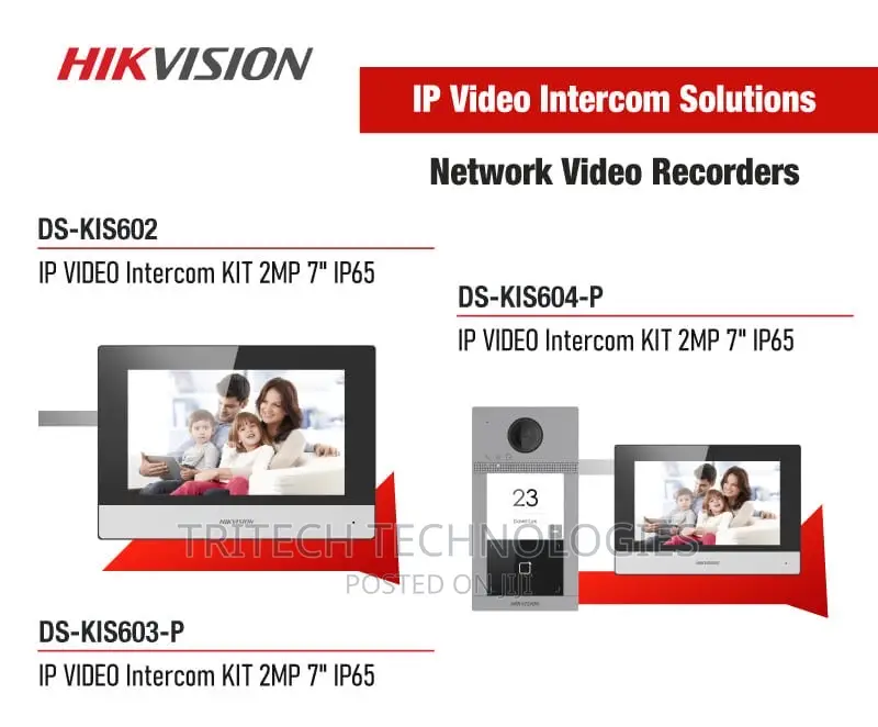 Hikvision IP Video Intercom With 2 Screens (Smart)