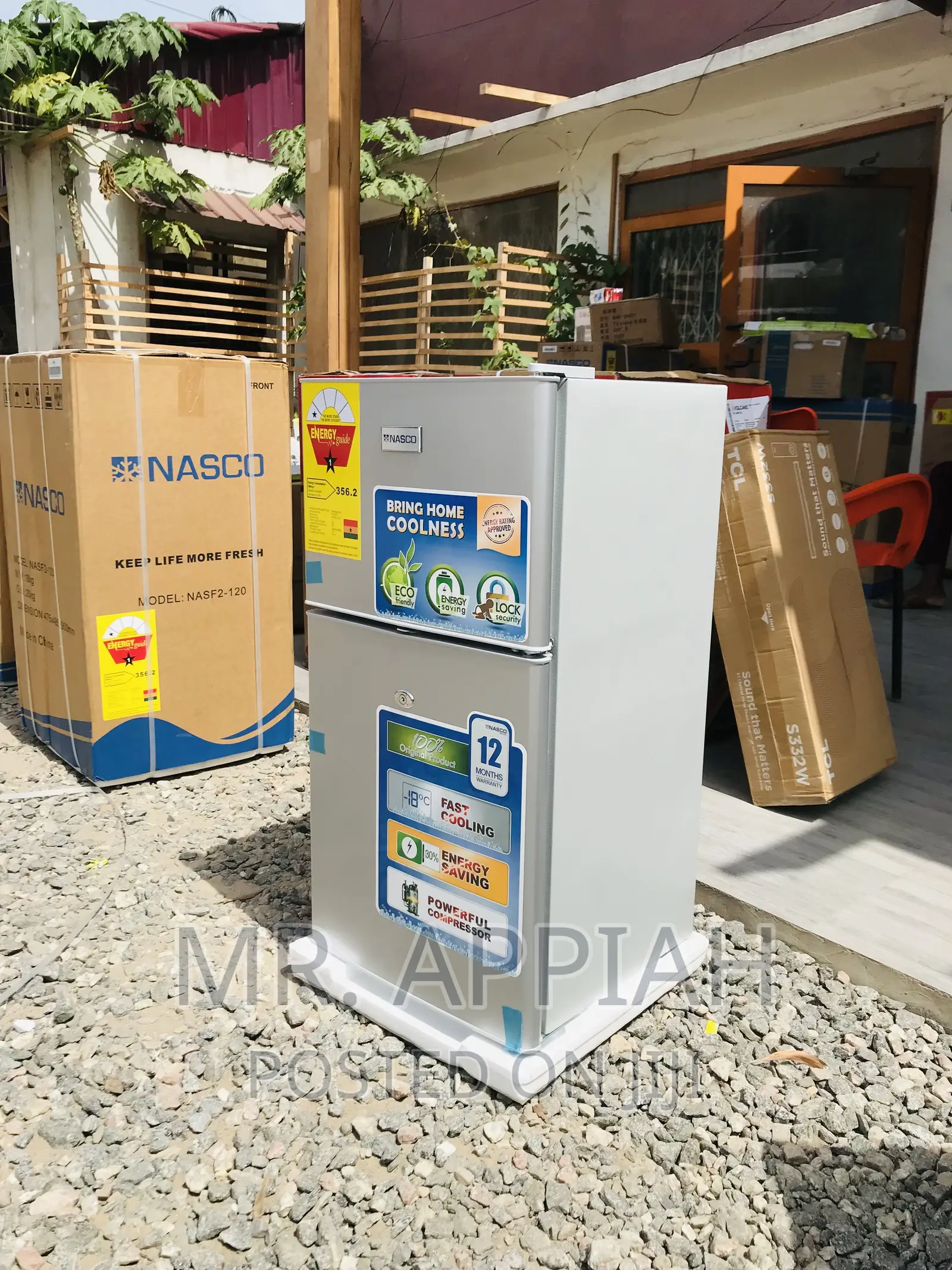 Extremely Chilling Nasco Refrigerator(Silver)Nasf2-120