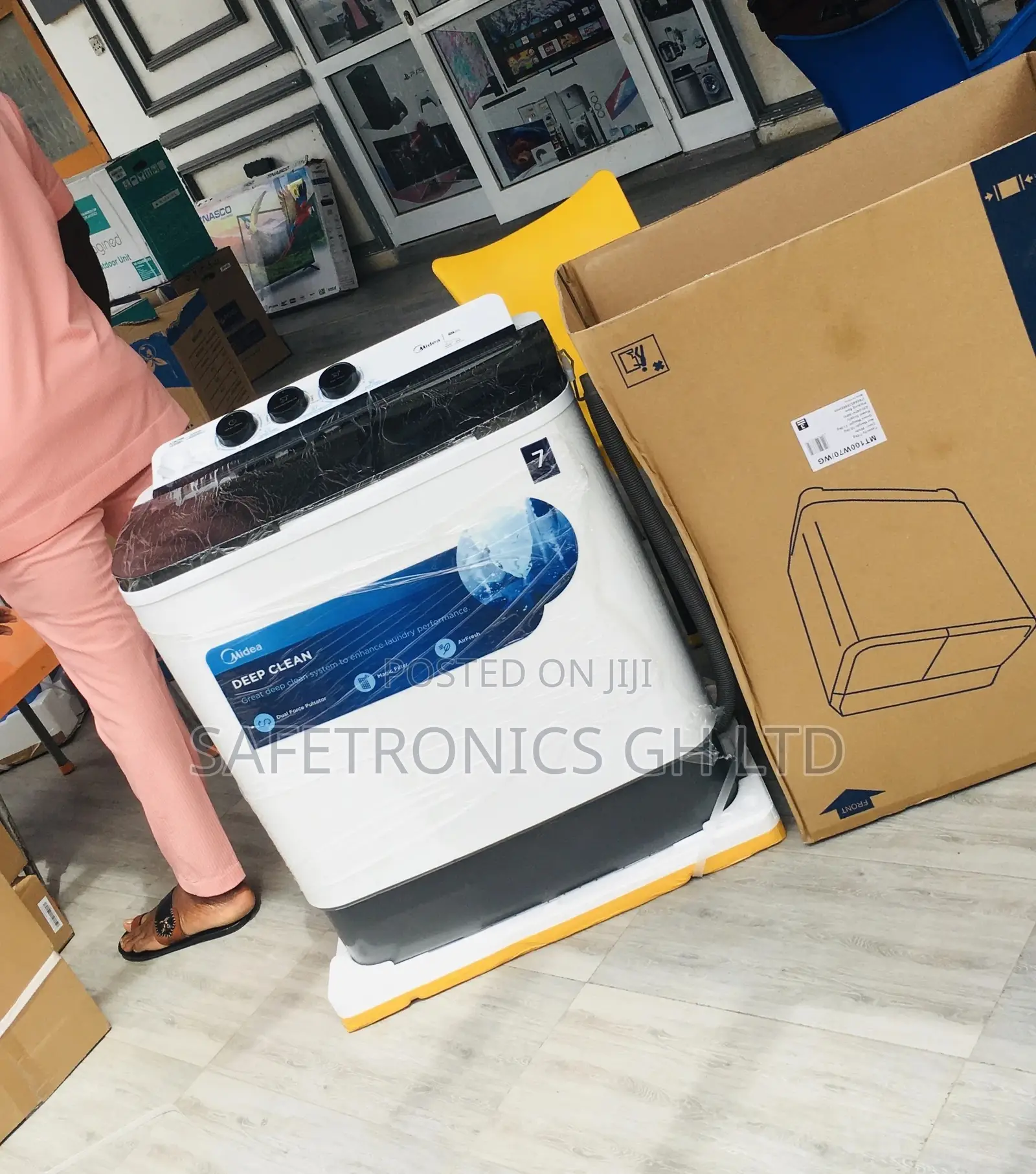 Purchase 7kg Topload Midea Semiautomatic Washingmachine