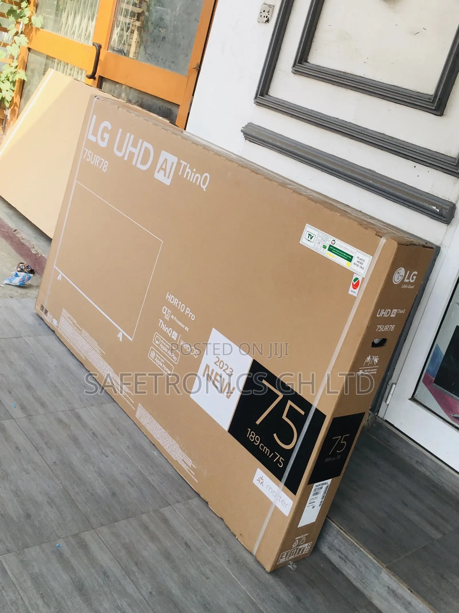LG Smart Black Electric 75 Inches Glossy UR73 LED UHD Tv