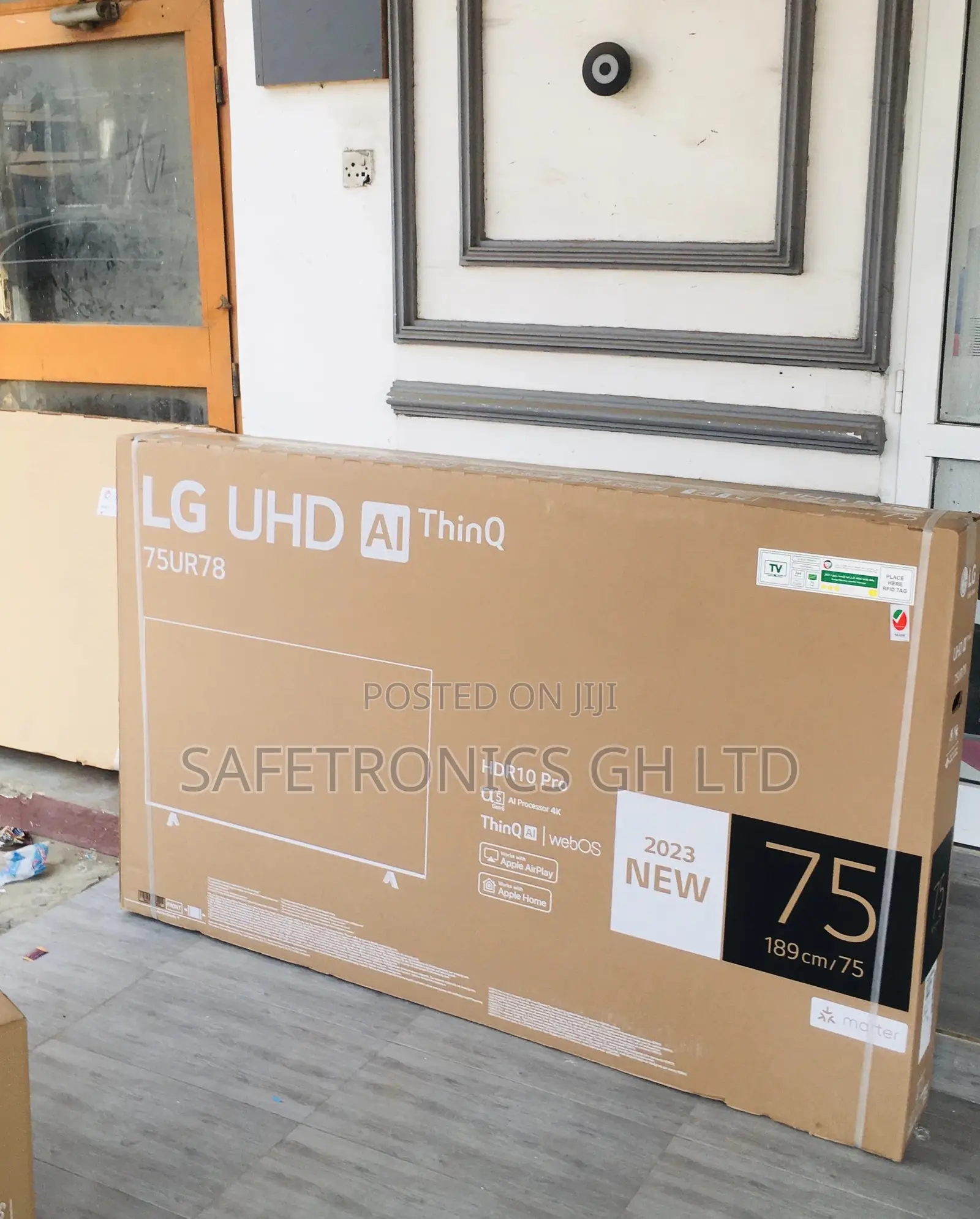  75 Inches Black Electric Smart LG UHD Glossy LED UHD Tv