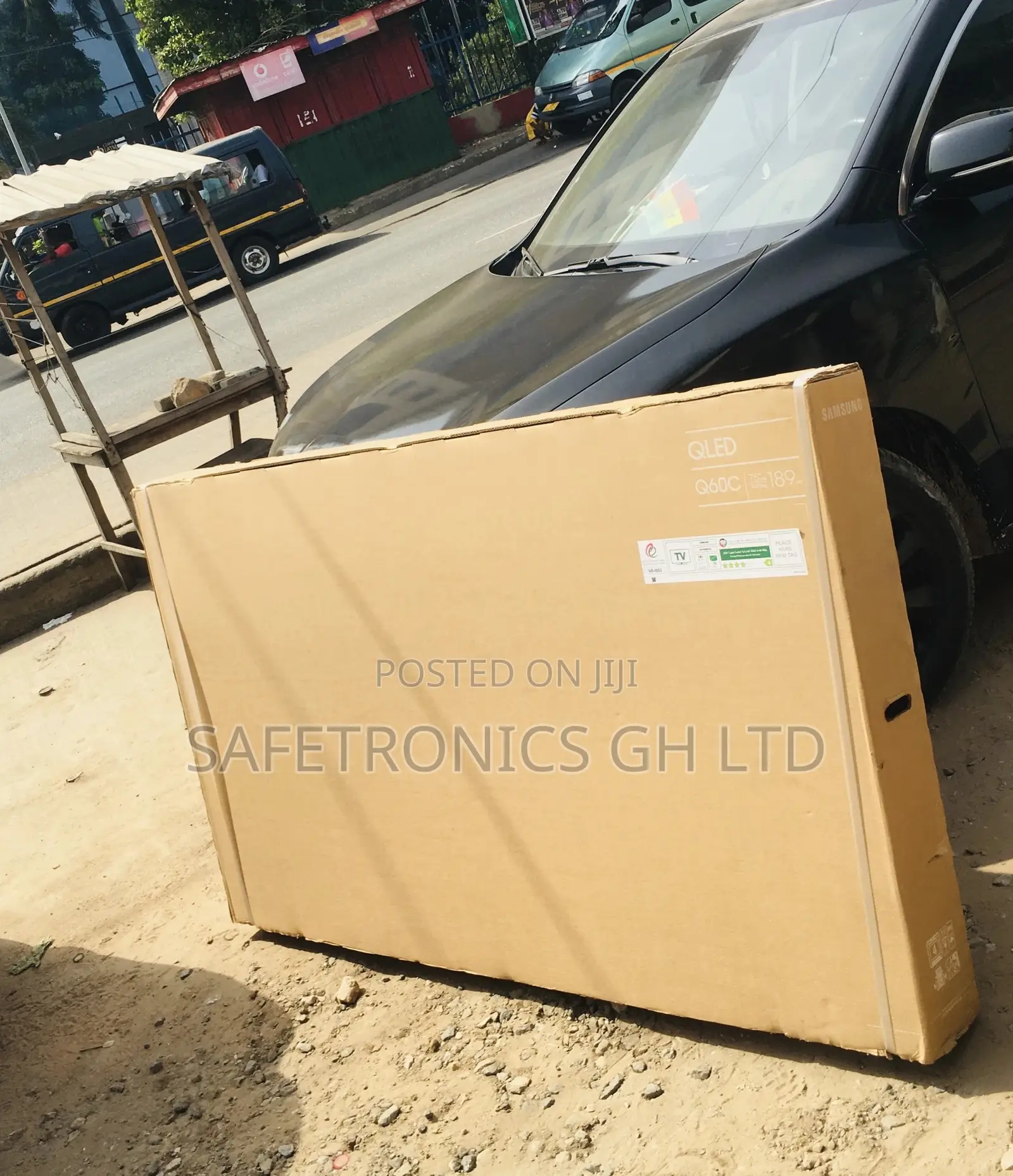 Q60C 75 Inches Glossy LED Samsung UHD Black Smart Tv