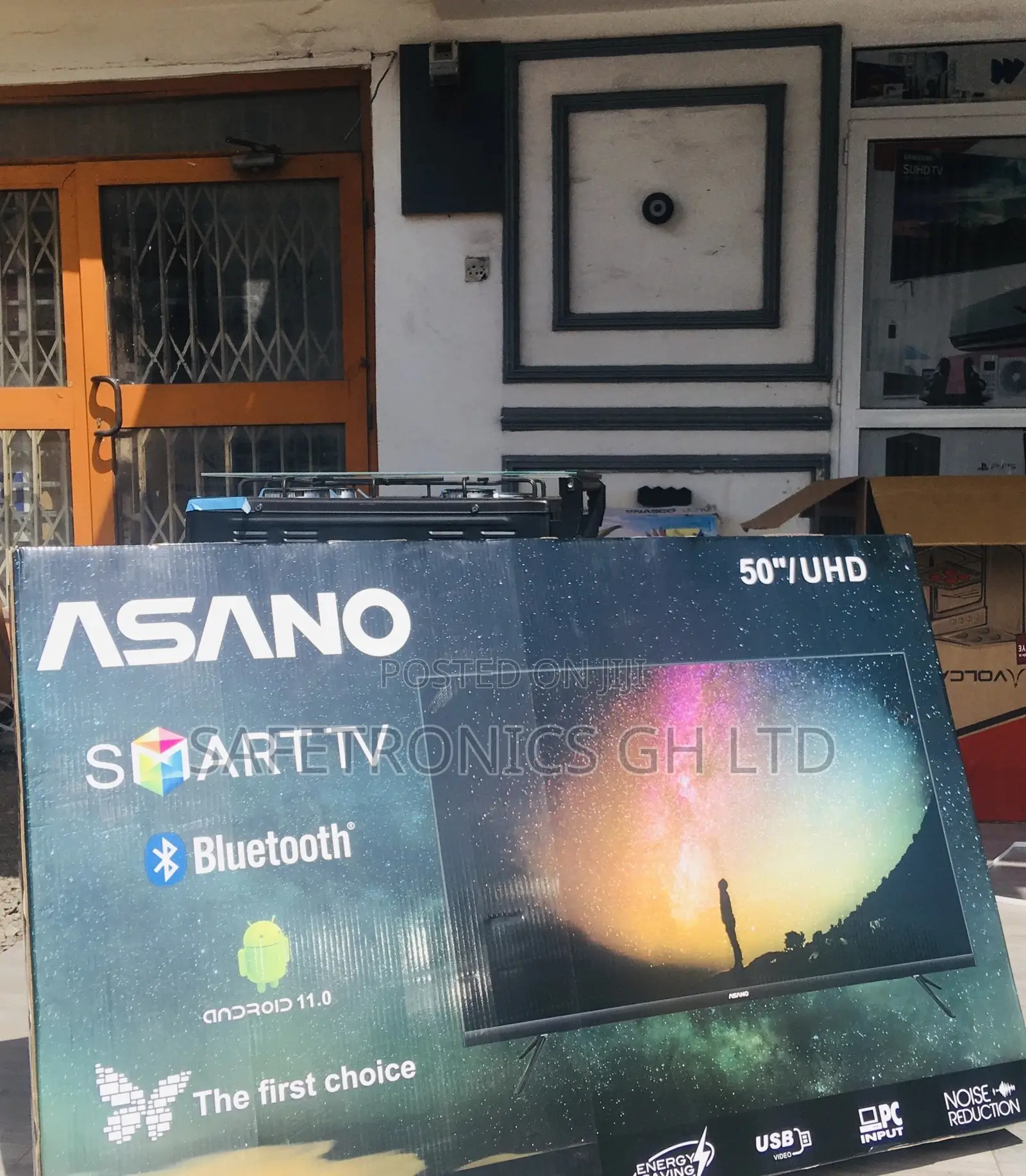Asano Smart Electric Black 50 Inches Glossy LED UHD Tv