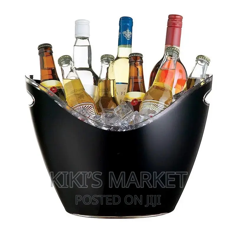 8l Black Acrylic Ice Bucket