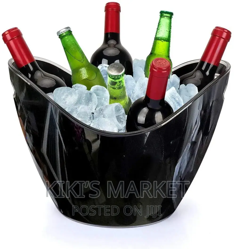8l Black Acrylic Ice Bucket
