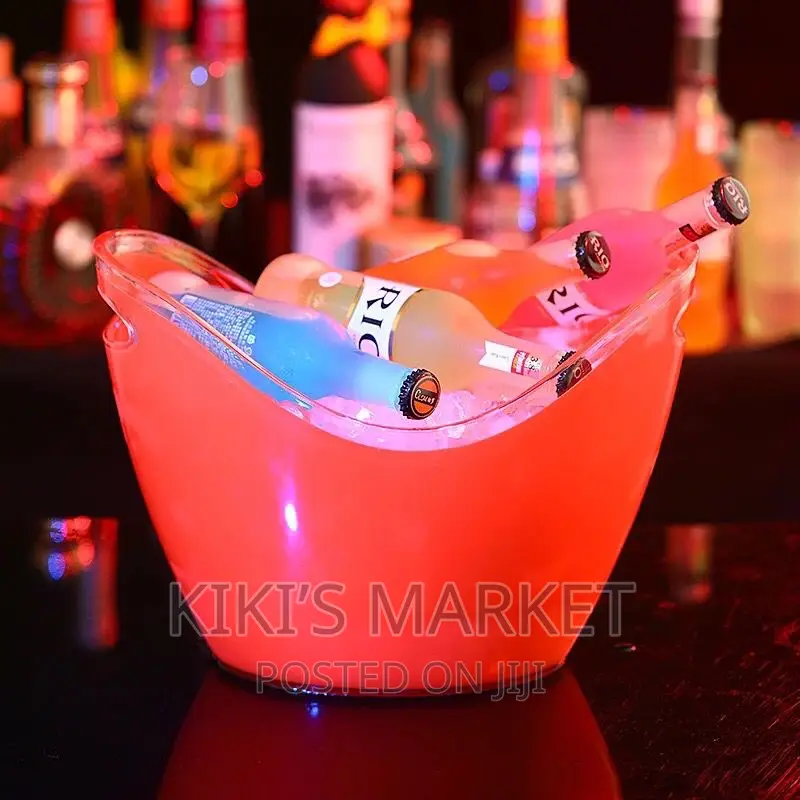 8l Red Acrylic Ice Bucket