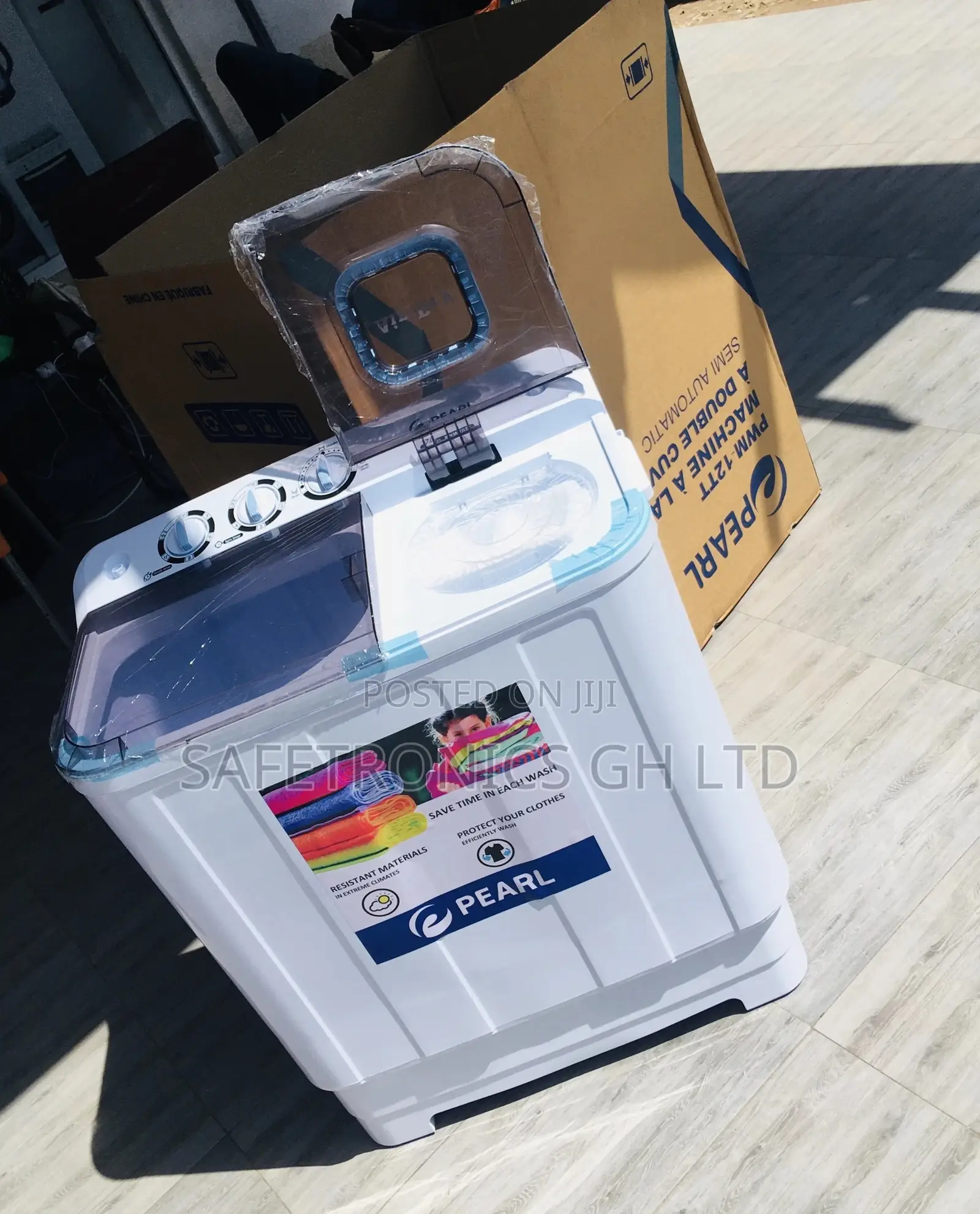 Pearl Washingmachine 7kg Semiautomatic Topload Essential