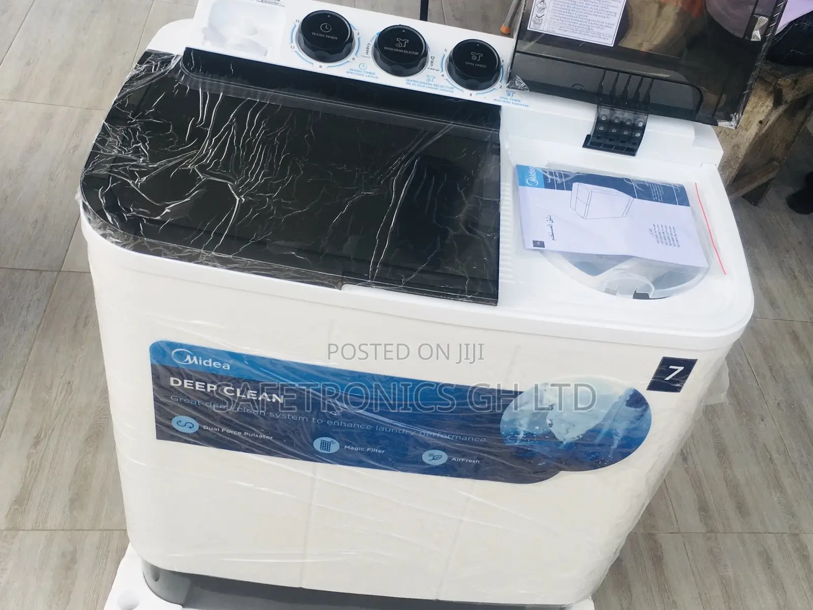 7kg Washingmachine Topload Semiautomatic Midea Lasting