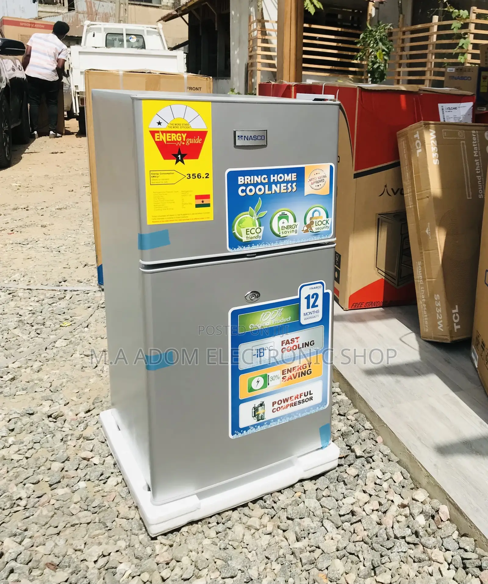 Energy Saving Nasco Nasf2-120,2 Door Table Top Fridge 