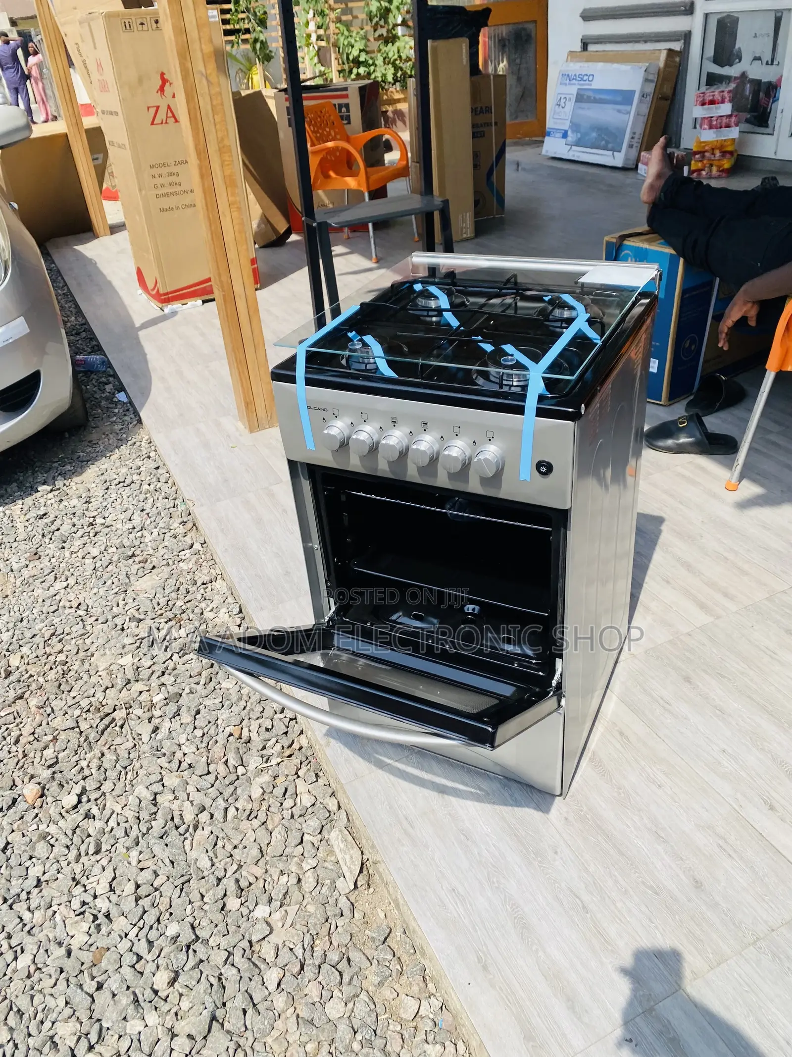 Purchase Quality Volcano 50x50 4 Gas Burner + Oven(Gray).