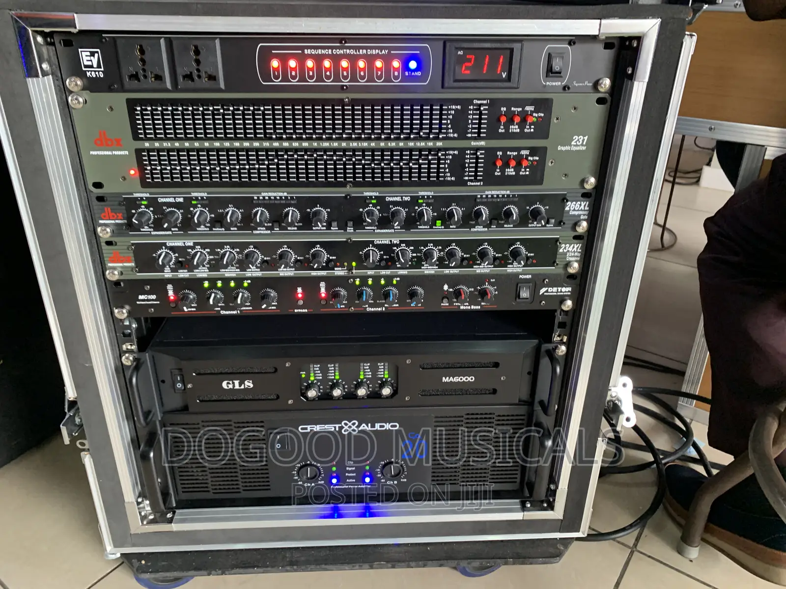 GLS Speakers Set With Amplifiers As Seen