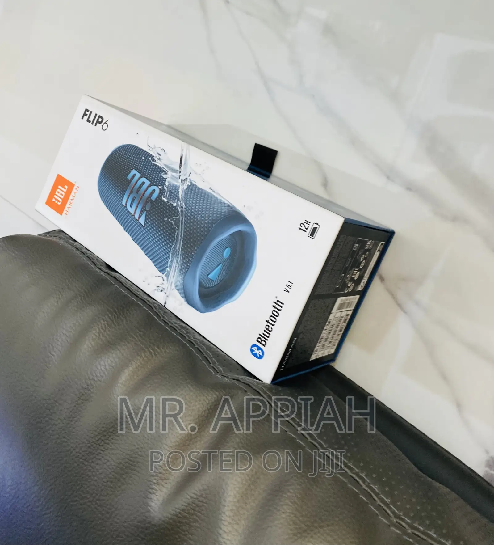 Original JBL Flip 6 Rechargeable Bluetooth Speaker(Blue).