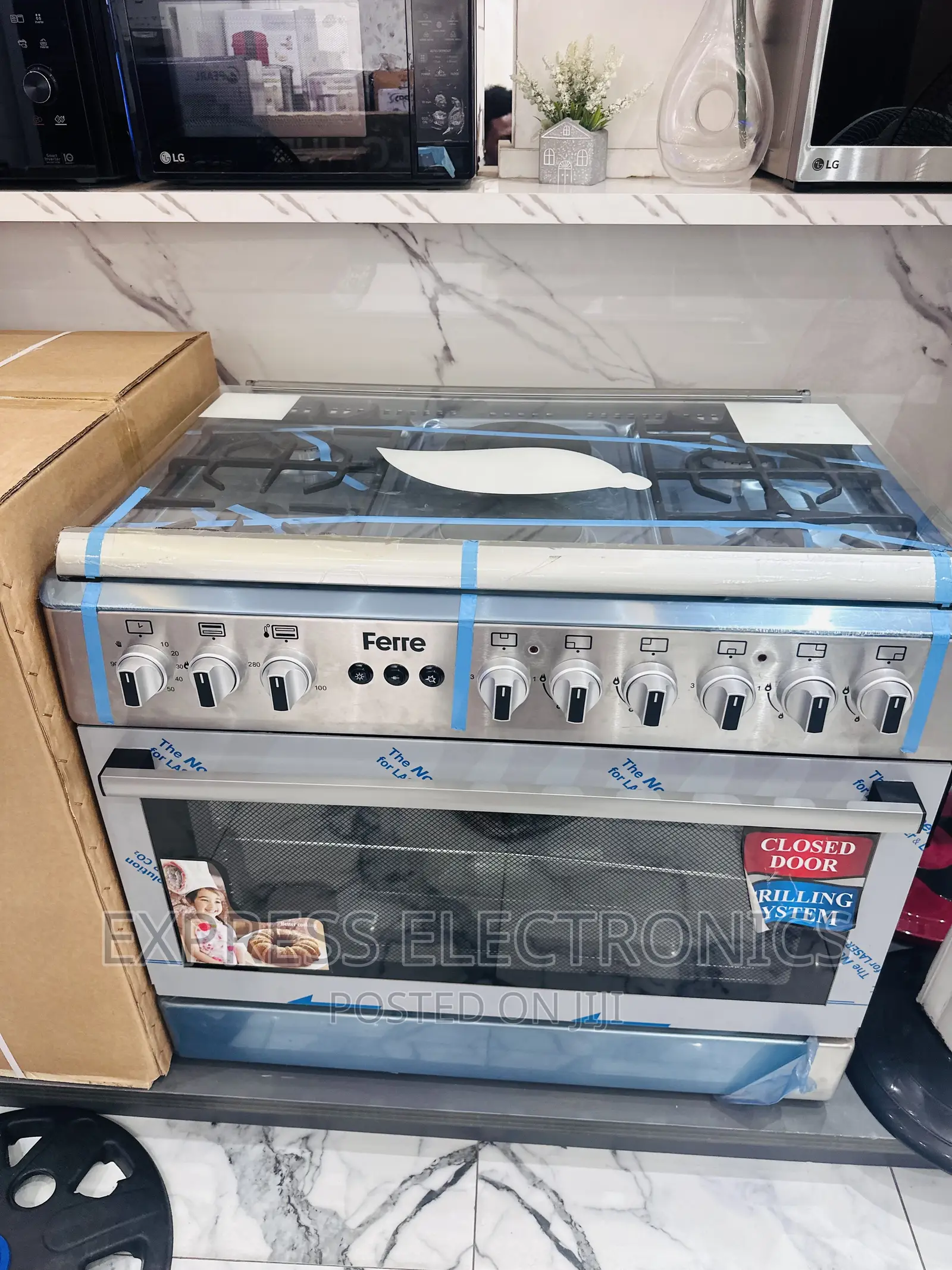 Better and Quality Gas Electric Stove 4-2 Grill Rotisserie