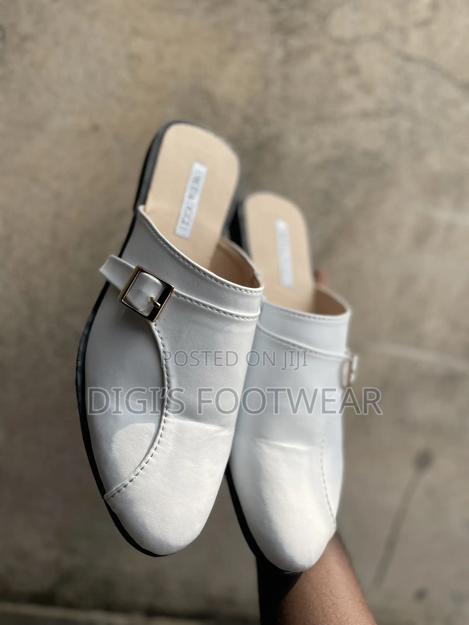 White Half Shoe