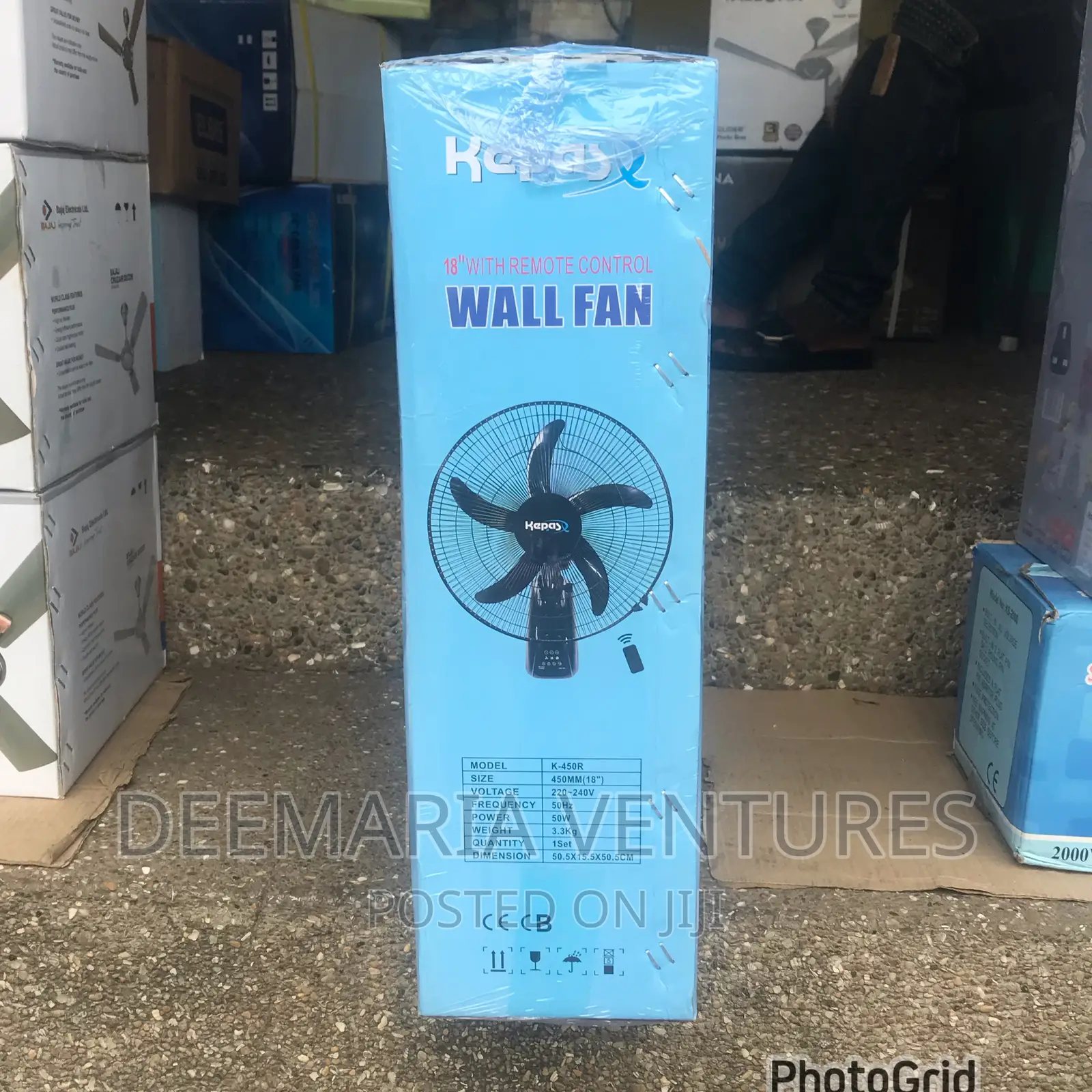 Kepas 18 Inches Wall Fan With Remote Control (Model: K-450r)