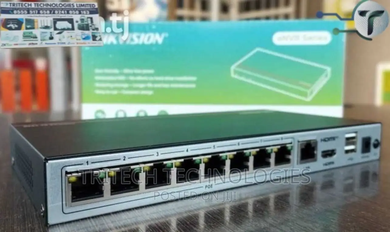Hikvision ENVR 8 Channel POE Essd 1TB Built-in SSD