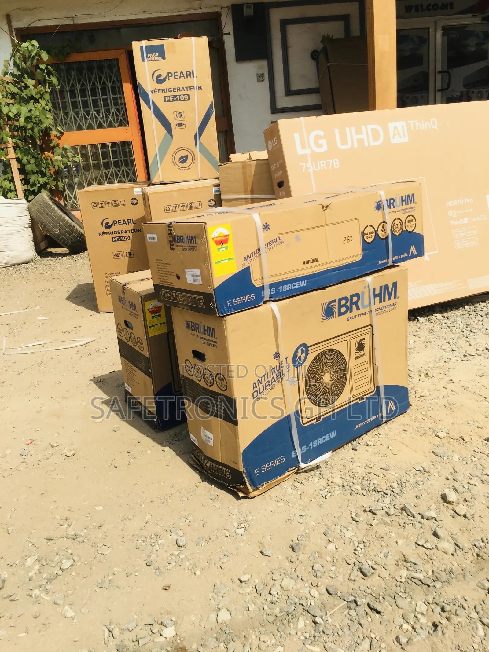 Split Gas Bruhm 1.5hp R410 Electric Airconditioner