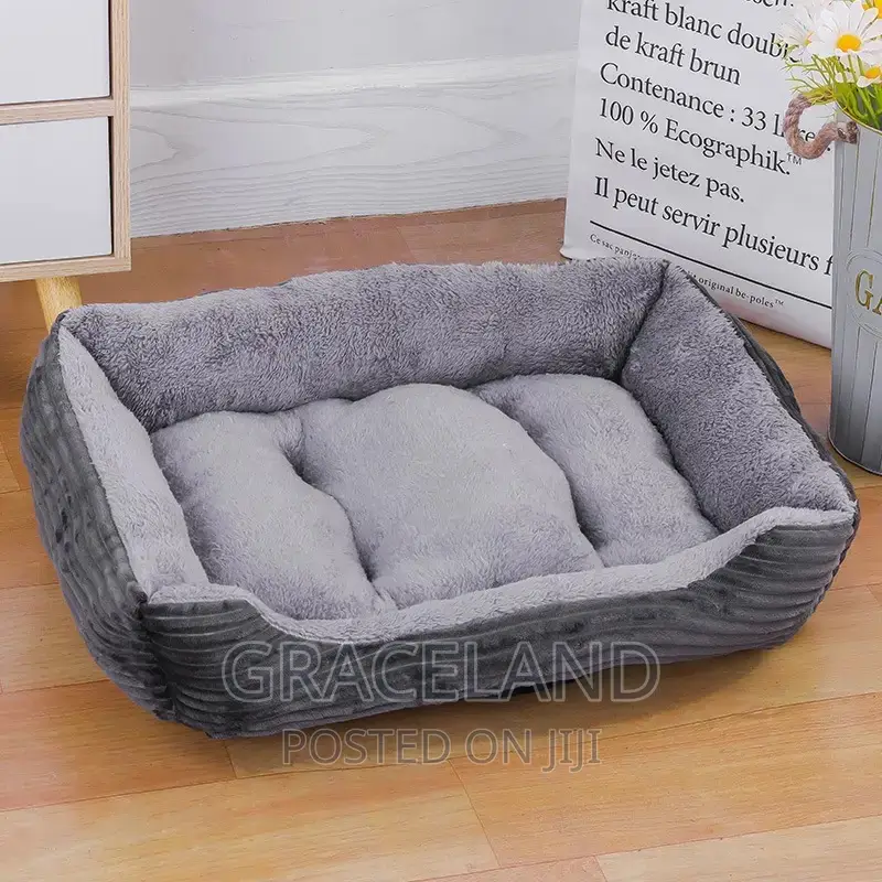 Bed for Dog Cat Pet Soft Square Kennel Animals Accessories