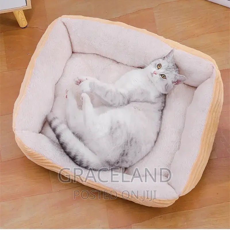 Bed for Dog Cat Pet Soft Square Kennel Animals Accessories
