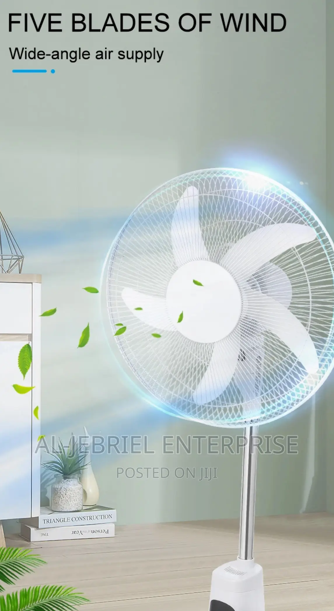 Speedy Rechargeable Standing Fan (Electricity Solar)