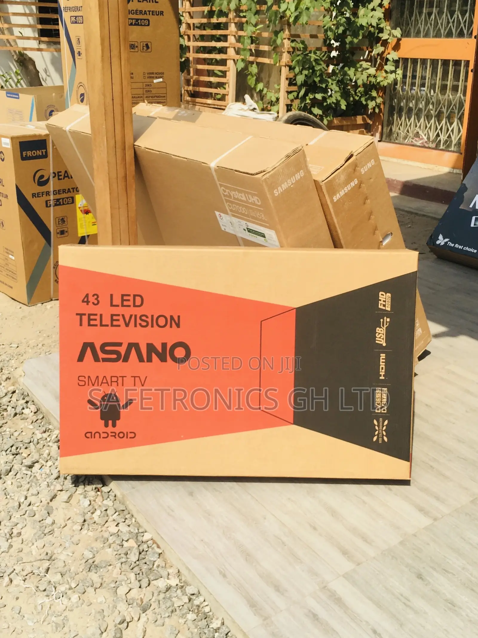 Uhd Electric Asano Glossy Led 43 Inches Smart Black Tv