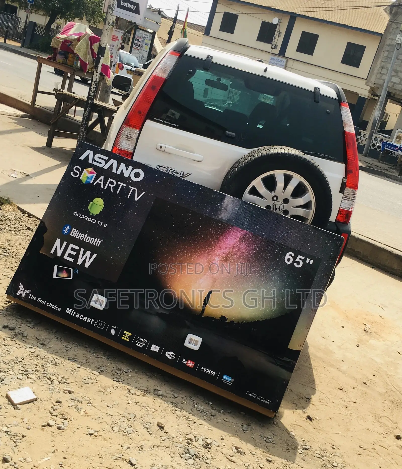 UHD Black Smart Electric 65 Inches Glossy LED Asano Tv